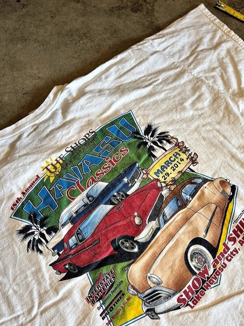 Gildan Havasu Classics Show and Shine 2014 T-Shirt White 2XL